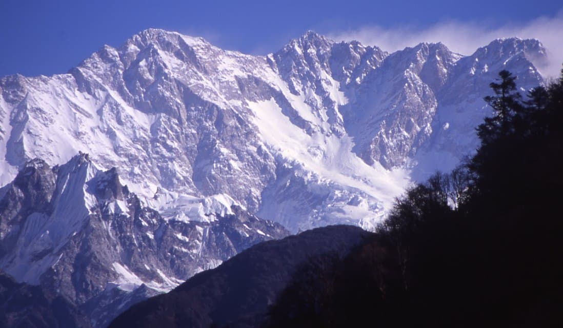 Kachenjunga south face from Nepal