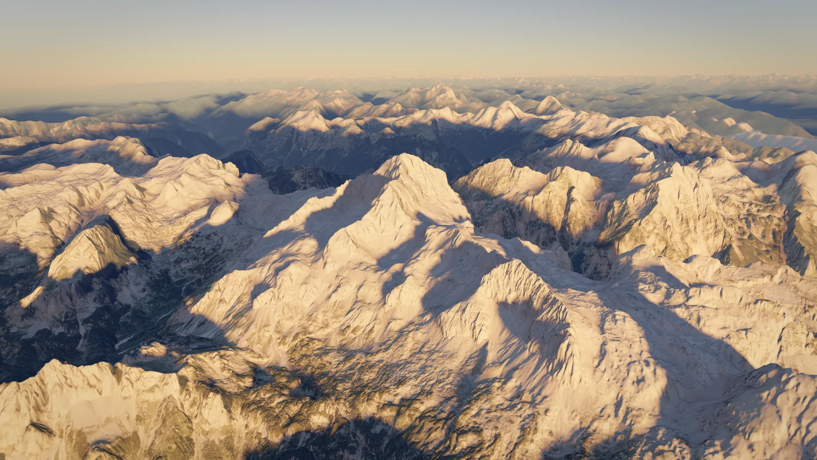 Triglav, rendered from the terrain model